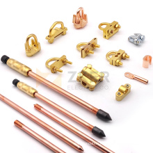 Earthing And Lightning Protection System Earth Rod,Copper clad steel rod Copper bonded rod and Ground system material